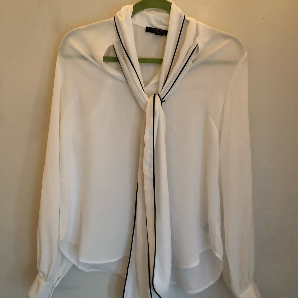 White Long Sleeve Blouse